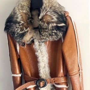 Just Cavalli Roberto Cavalli Shearling Women Coat